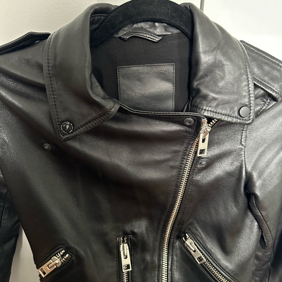 ALL SAINTS LEATHER JACKET - Picture 5 of 6